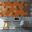 Cork Wall Design Organic Blocks - HEXAGON