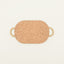 Natural Cork Trivet with Rope Handles | Rectangular